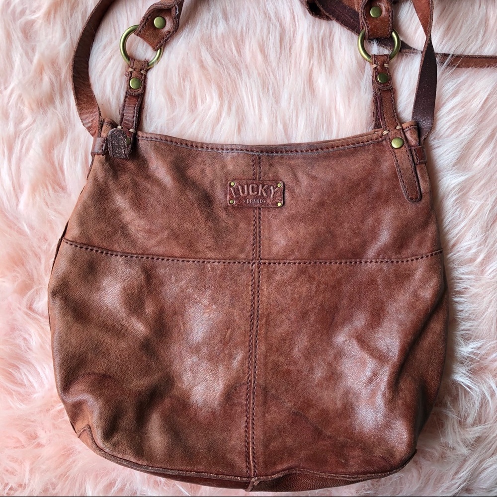 Lucky Brand Leather Crossbody Bag - Picture 5 of 8